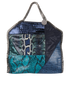 Falabella Animal Print Fold-Over Tote Bag, front view
